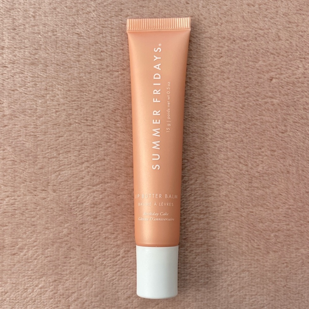 Summer Fridays lip butter balm birthday cake